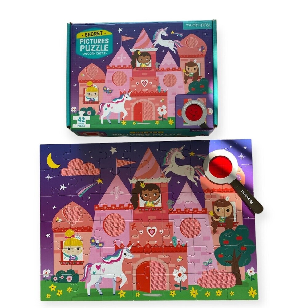 MUDPUPPY Unicorn Princess Jigsaw Puzzle Castle Secret Pictures Surprise - Picture 8 of 11